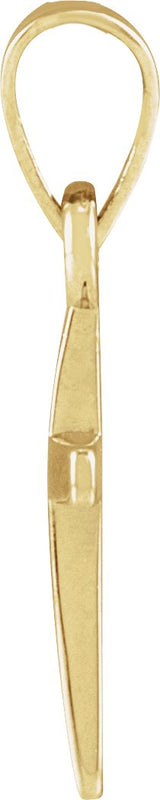 14K Yellow Gold Cross Pendant