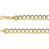 Chaîne gourmette 14K 5,3 mm