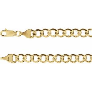Chaîne gourmette 14K 5,3 mm