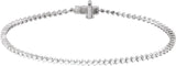 14K White Gold 1 1/2 CTW Lab-Grown Diamond 7 1/4" Line Bracelet