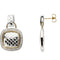 Boucles d'oreilles en peau de serpent ornées