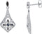 Boucles d'oreilles chandelier ornées