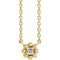 Collier pour enfant de 40 cm (16 pouces) en or jaune 14 carats avec diamants naturels (0,03 carat au total).