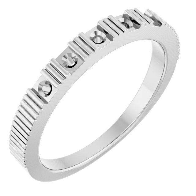 Bague empilable ronde en argent sterling de 2 mm