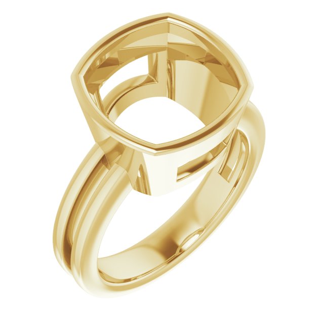 Bague de montage coussin 11 mm jaune 10K