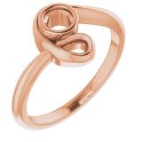 Bague de montage ronde en or 10 carats de 3,8 mm