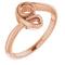 Bague de montage ronde en or 10 carats de 3,5 mm