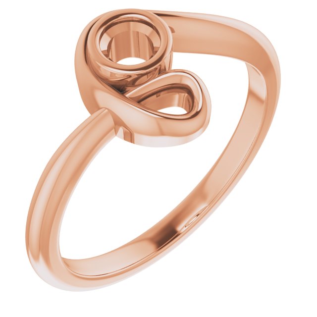 Bague de montage ronde en or 10 carats de 3,5 mm