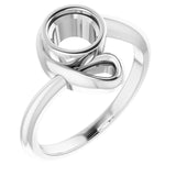 Bague de montage ronde blanche 10K de 5,8 mm