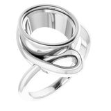 Bague de montage ovale blanche 11x9 mm 14K X1