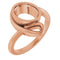 Bague ovale en or 10 carats, 9 x 7 mm