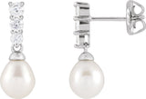 Boucles d'oreilles à perles accentuées