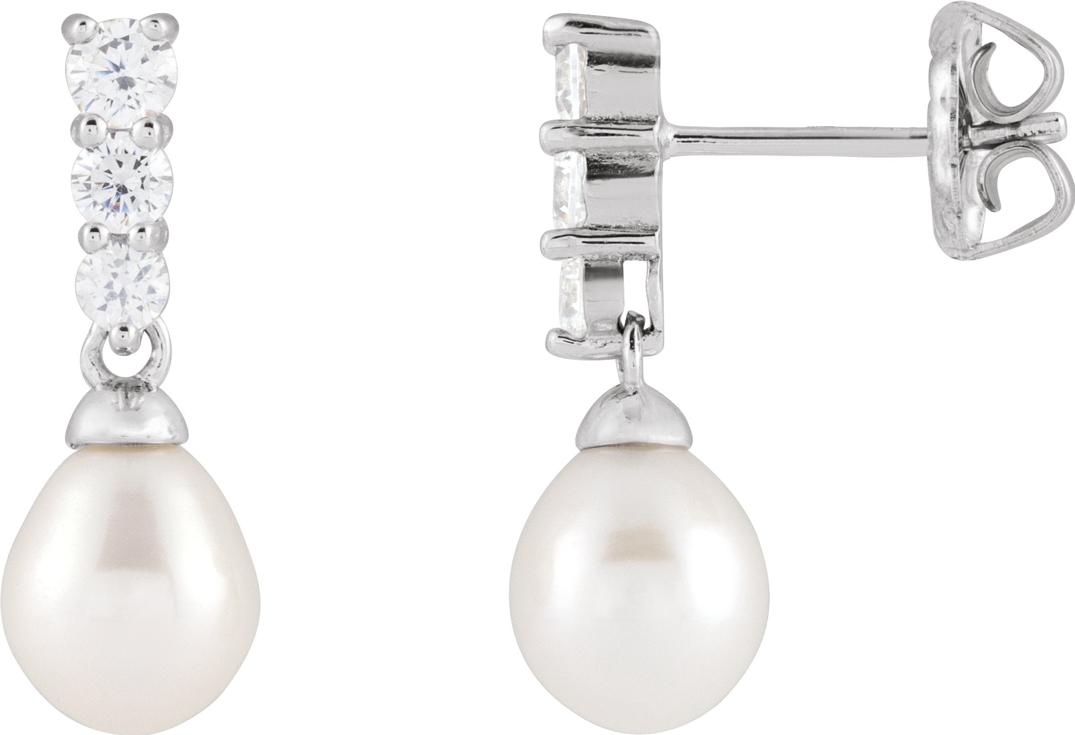 Boucles d'oreilles à perles accentuées