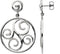 Boucles d'oreilles à volutes ornées