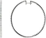 Boucles d'oreilles créoles intérieures-extérieures