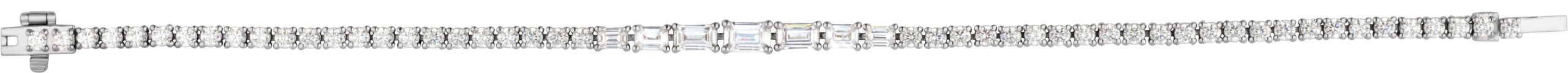 14K White Gold 4 5/8 CTW Lab-Grown Diamond Line 7" Bracelet