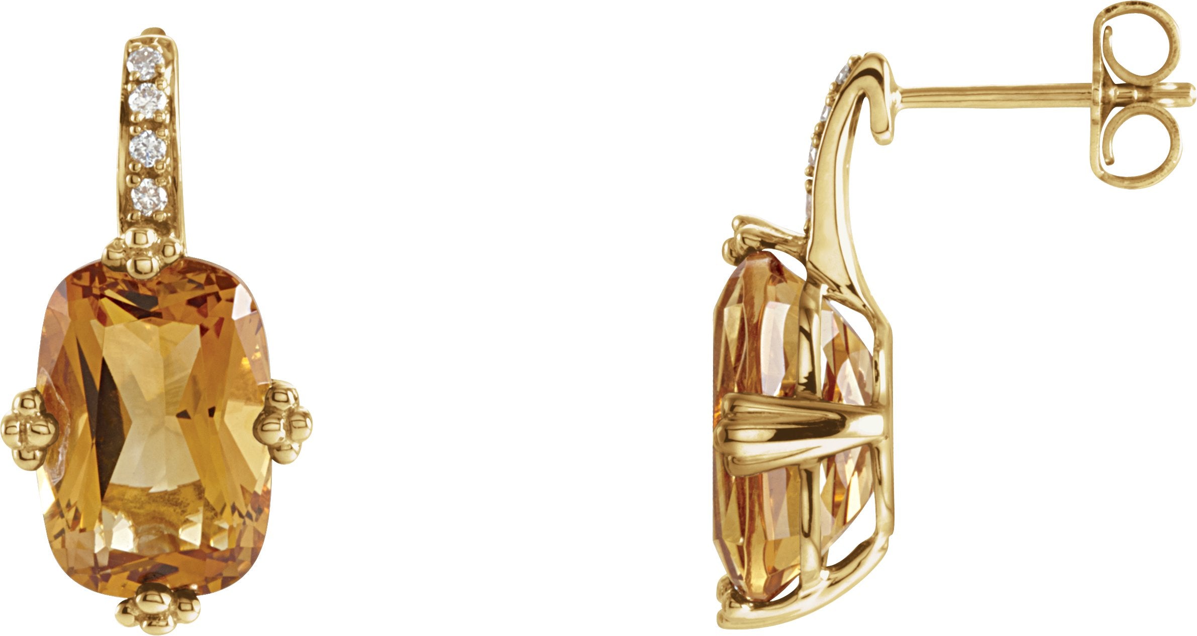 Boucles d'oreilles perlées