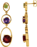 Boucles d'oreilles géométriques dégradées