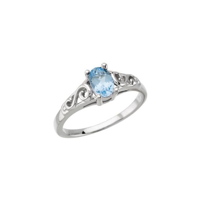 Bague en or 14 carats avec imitation pierre de naissance de mars