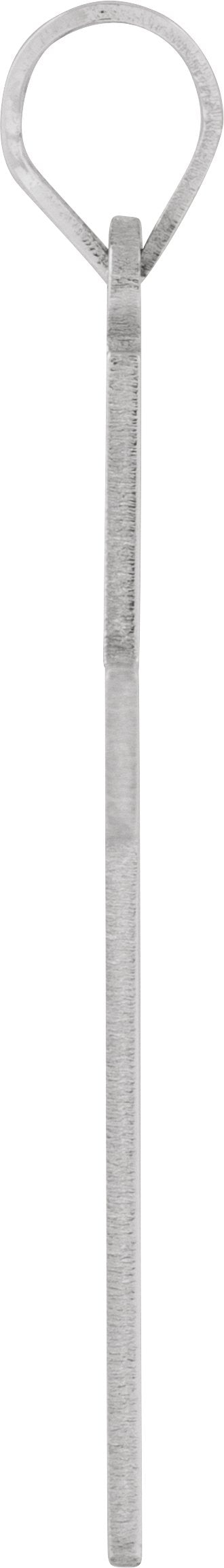 Sterling Silver 36.8x18 mm Cross Pendant