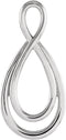 Platinum 23x10.9 mm Infinity-Inspired Pendant