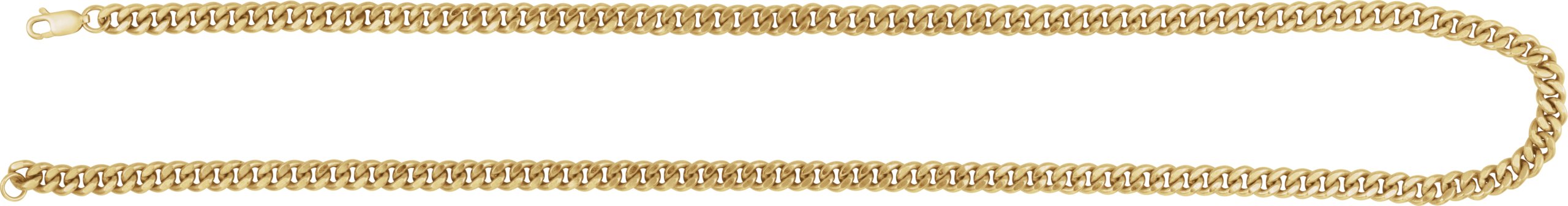 14K Yellow Gold-Filled 4.8 mm Curb 18" Chain