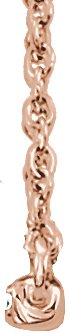 14K Rose Gold 1/6 CTW Natural Diamond Bar 16-18" Necklace