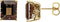 Boucles d'oreilles à clous Emerald 4-Grong Scroll Setting®