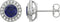 Boucles d'oreilles style halo