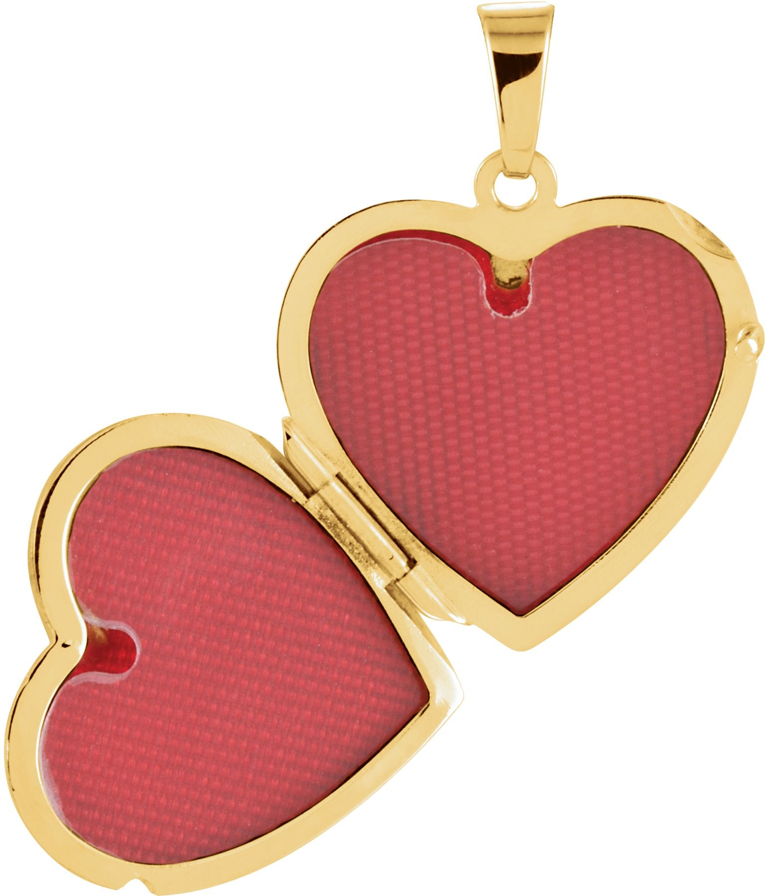 14K Yellow Gold 22x17 mm Heart Locket