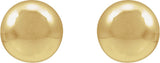 14K Yellow Gold-Filled 5 mm Ball Stud Earring