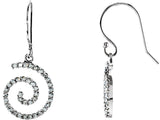 Boucles d'oreilles spirales ornées
