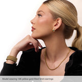 14K Yellow Gold-Filled 5 mm Ball Stud Earring