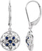 Boucles d'oreilles en filigrane ornées