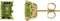 Boucle d'oreille à clous Emerald 4-Grong Scroll Setting®