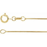Chaîne à maillons carrés 18 carats, 0,5 mm