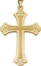 14K Yellow Gold Cross Pendant