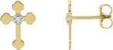 Boucles d'oreilles en croix