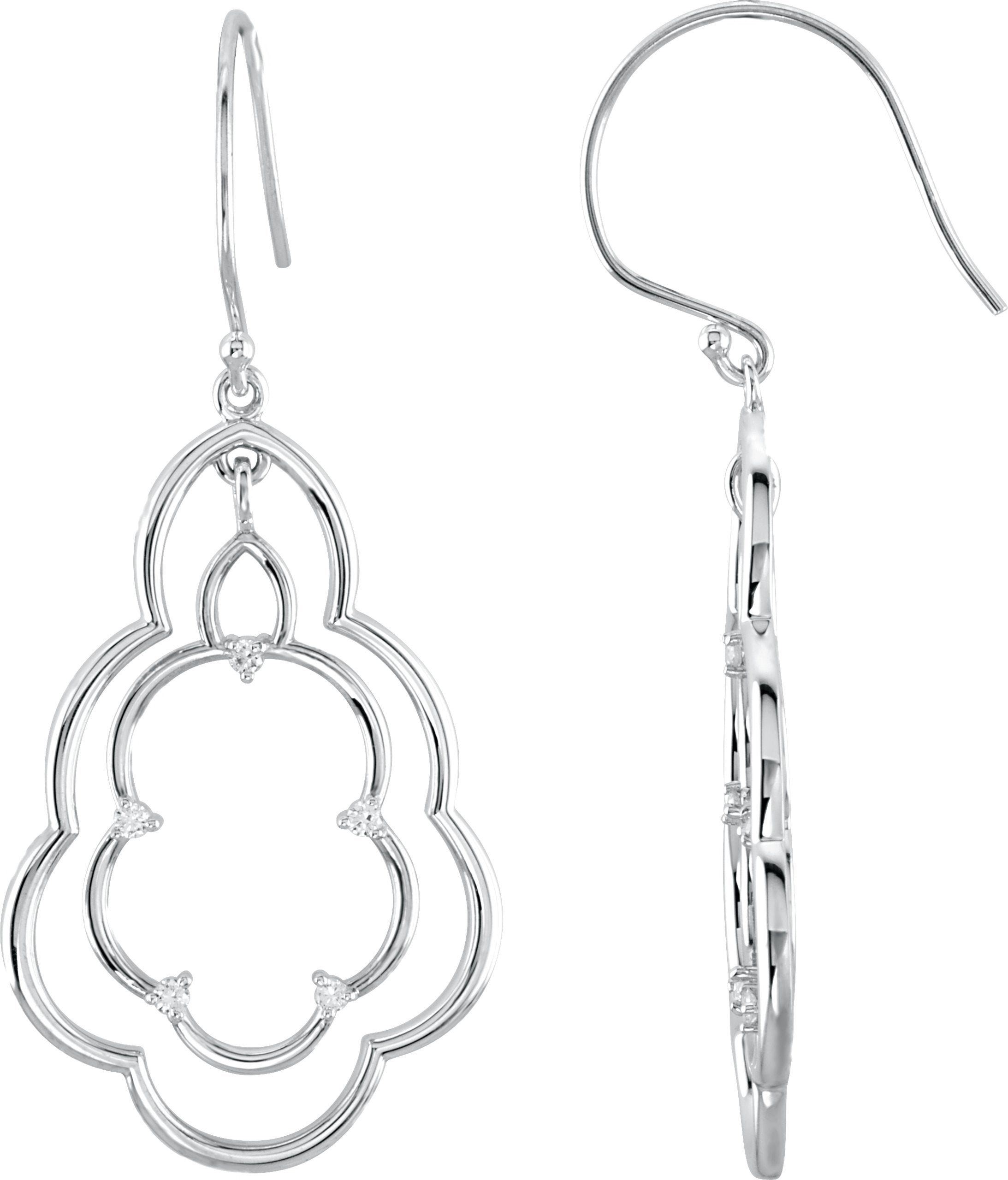 Boucles d'oreilles freeform