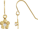 Boucles d'oreilles marguerite pour jeunes