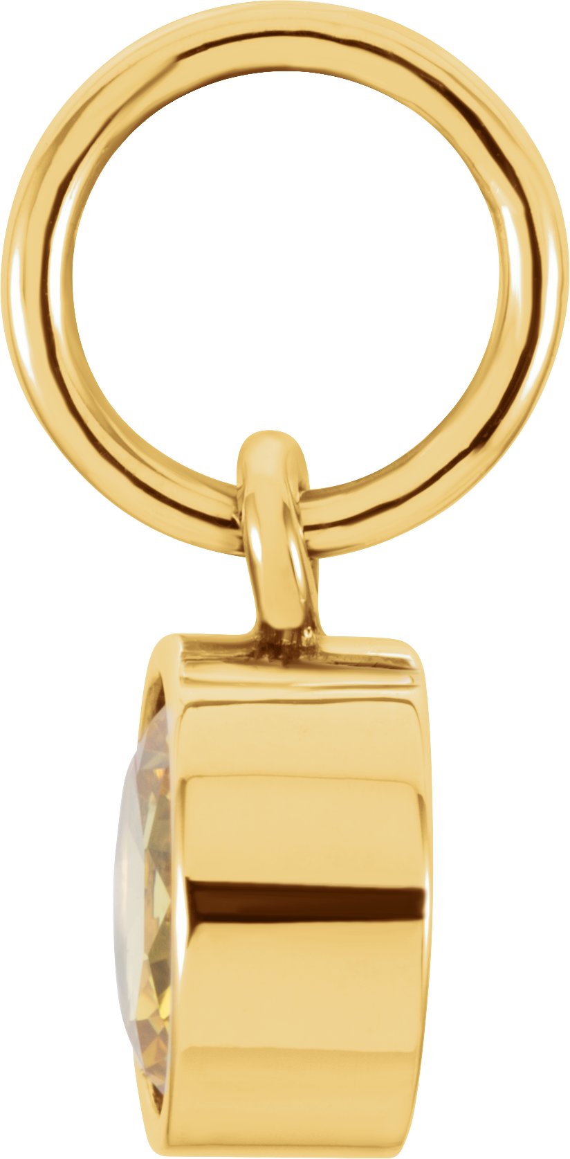 14K Yellow Gold Posh Mommy® Imitation Citrine Charm/Pendant