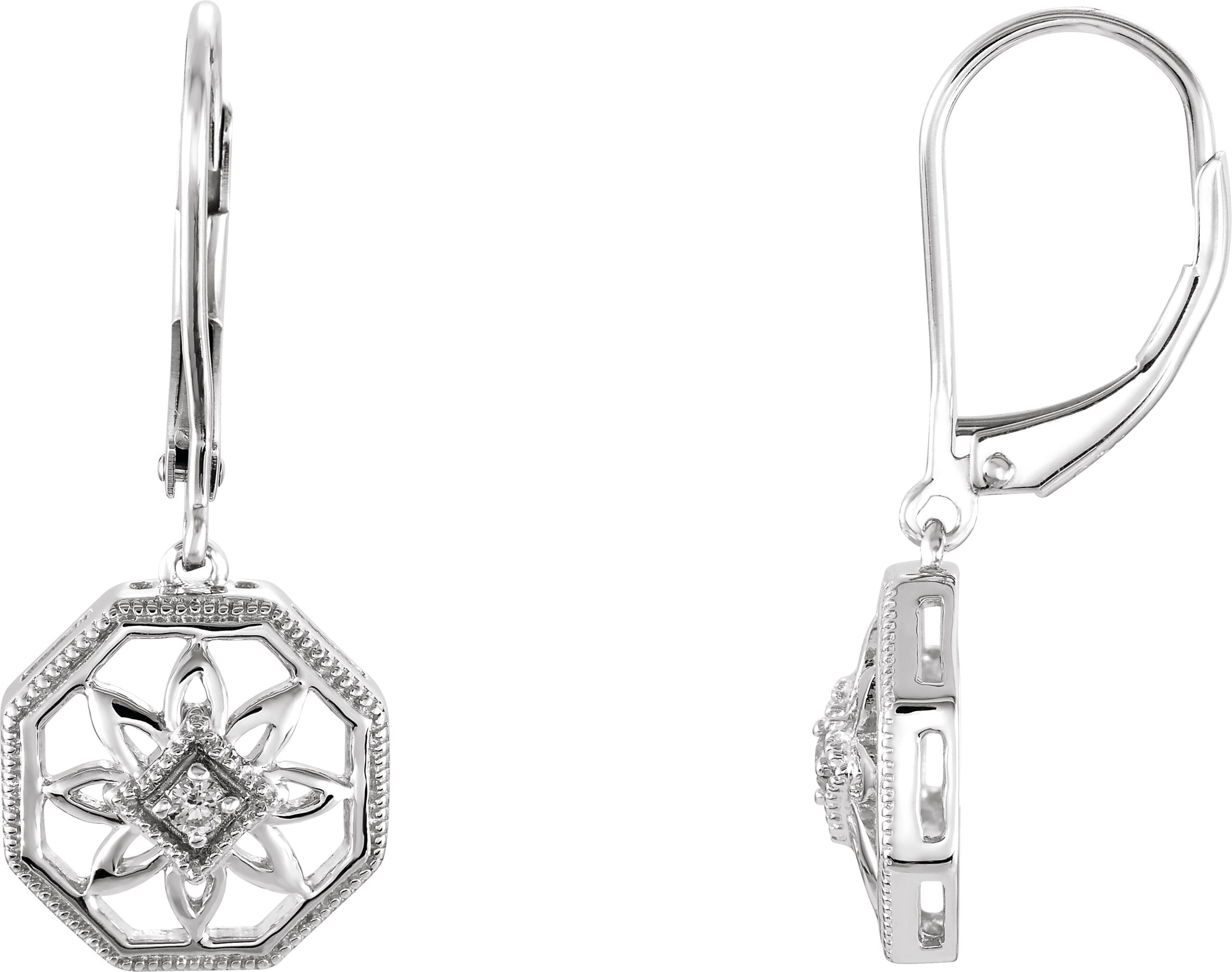 Boucles d'oreilles en filigrane granuleux