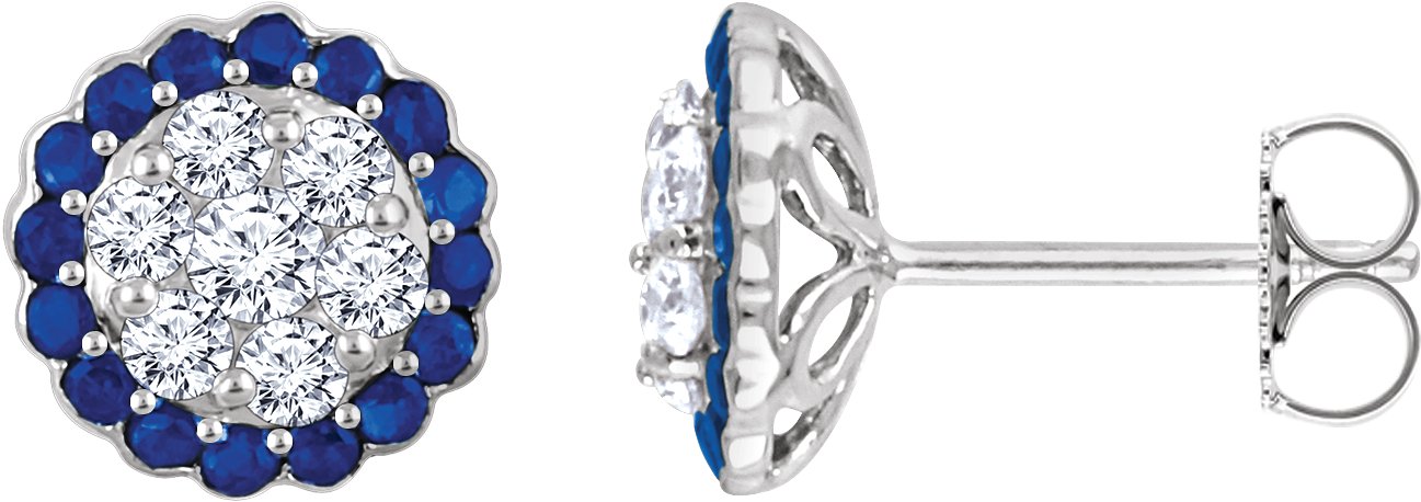 Boucles d'oreilles pendantes style halo