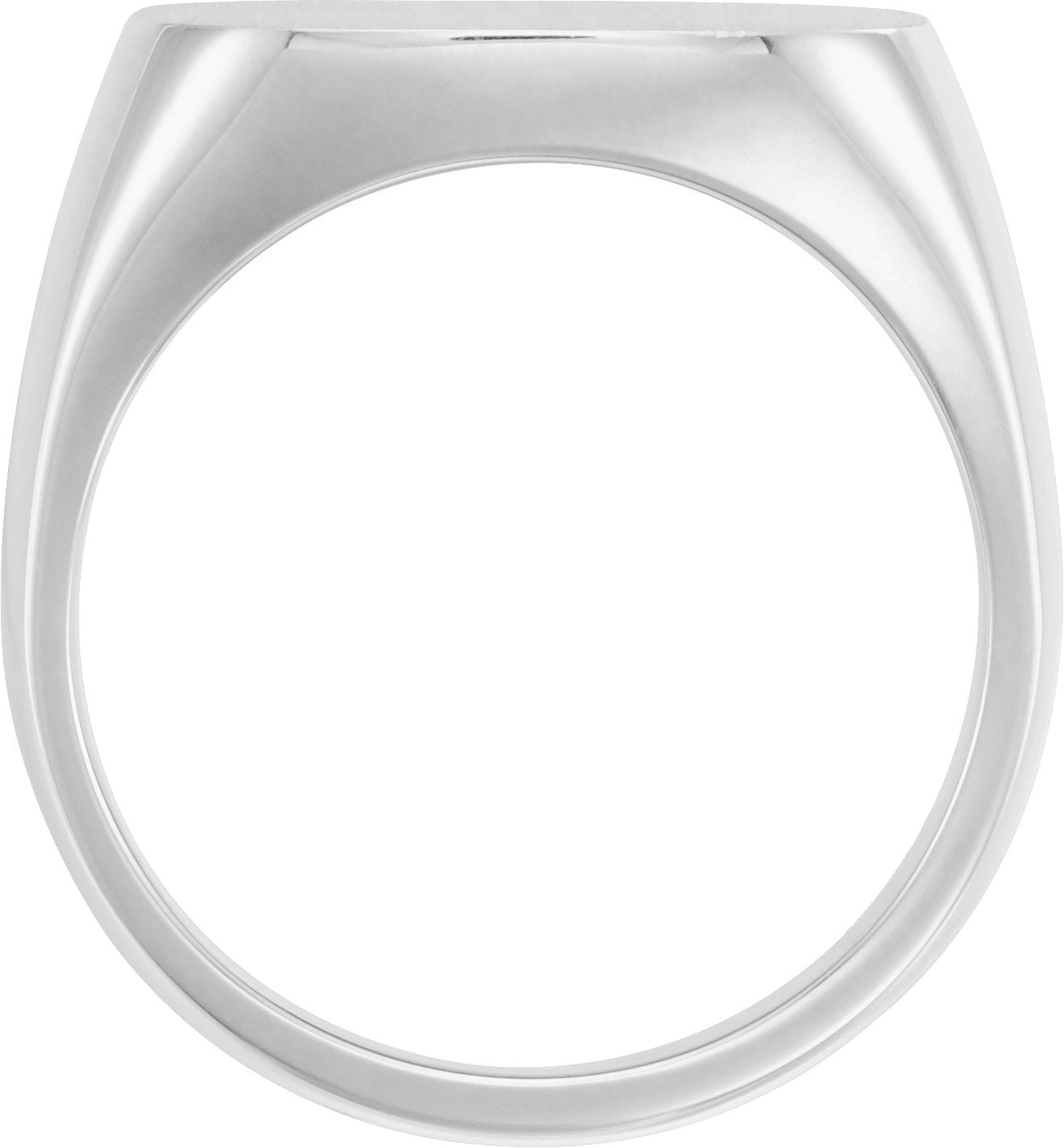 Sterling Silver 18 mm Signet Ring