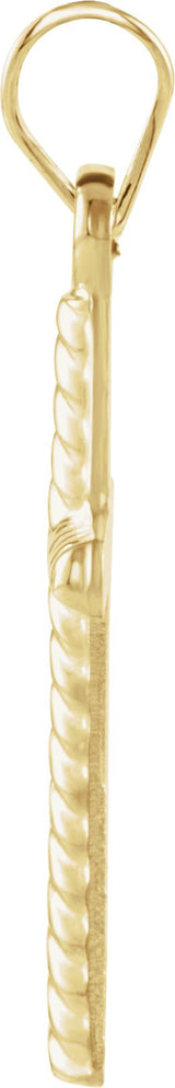 14K Yellow Gold Cross Pendant