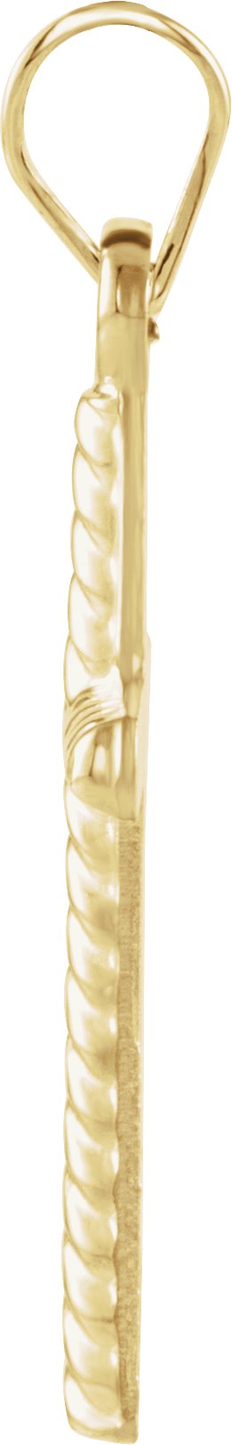 14K Yellow Gold Cross Pendant