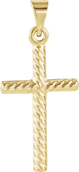 14K Yellow Gold Cross Pendant