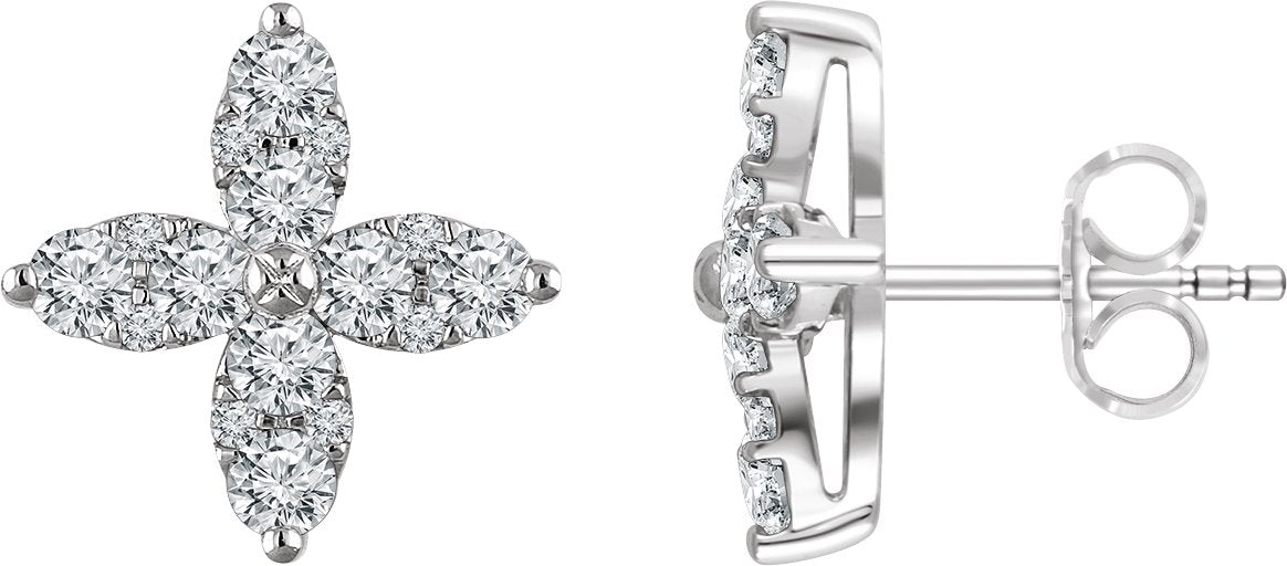 Boucles d'oreilles fleurs