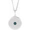 Collier en argent sterling avec disque d'alexandrite naturelle, 40-45 cm