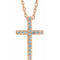 Collier croix fine 16
